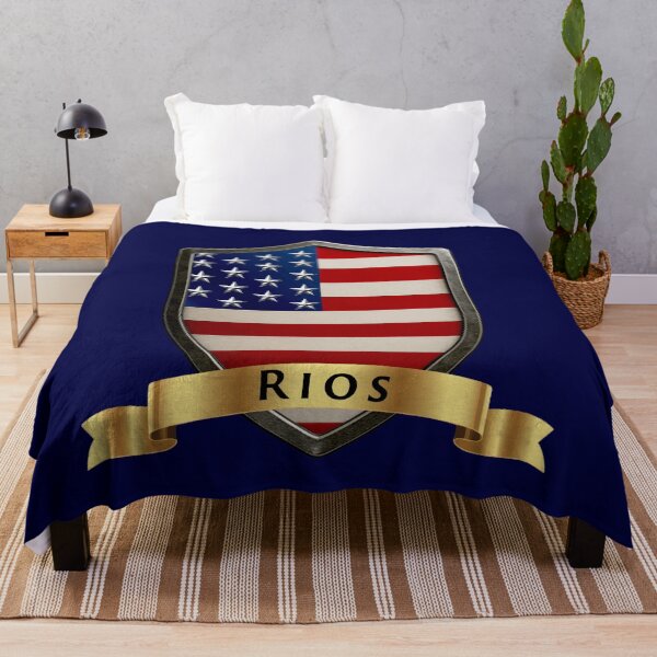 Item preview, Rios Family USA Shield, Stars & Stripes Pride Crest designed and sold by Highlandkings.