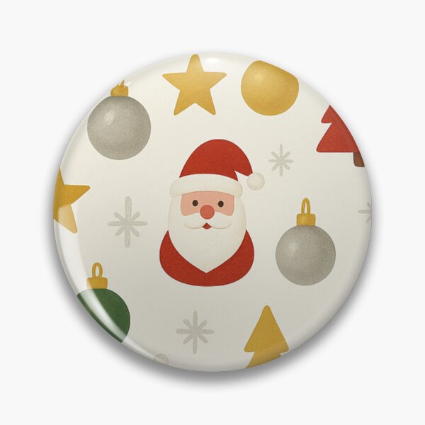 Item preview, Bright Christmas Pattern – Santa, Trees, and Gifts in Paper Cut Style designed and sold by Wild-way Art.