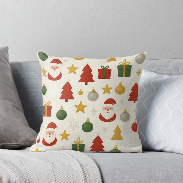Item preview, Bright Christmas Pattern – Santa, Trees, and Gifts in Paper Cut Style designed and sold by Wild-way Art.
