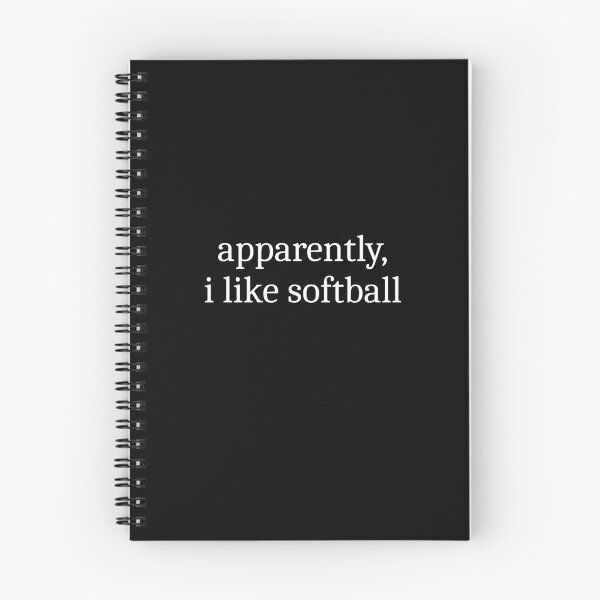 Artikelvorschau, Anscheinend mag ich Softball entworfen und verkauft von Sleepy Cat Design.