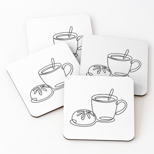 Item preview, Minimalist Coffee and Cinnamon Roll designed and sold by jkrphoto.