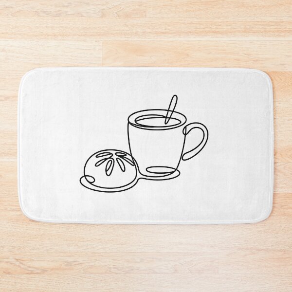 Item preview, Minimalist Coffee and Cinnamon Roll designed and sold by jkrphoto.