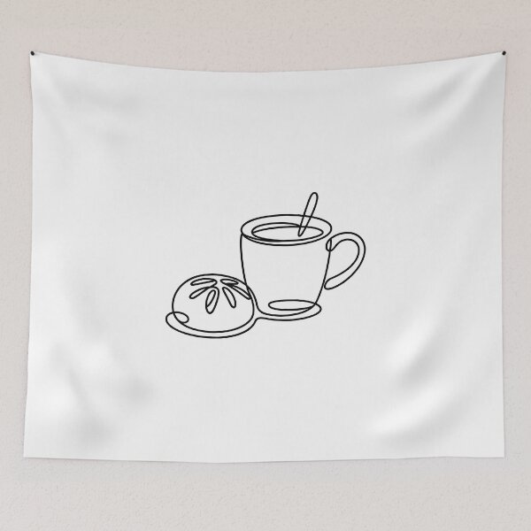 Item preview, Minimalist Coffee and Cinnamon Roll designed and sold by jkrphoto.