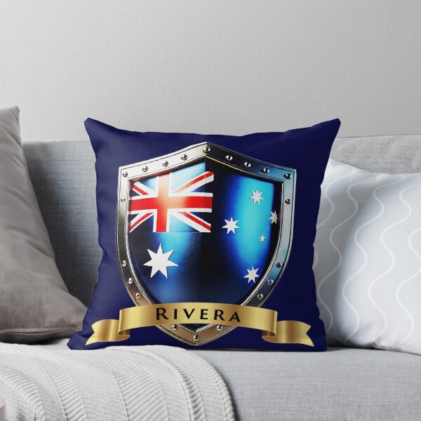 Artikelvorschau, Wappen der Familie Rivera in Australien, traditionelles Wappen der Stärke entworfen und verkauft von Highlandkings.