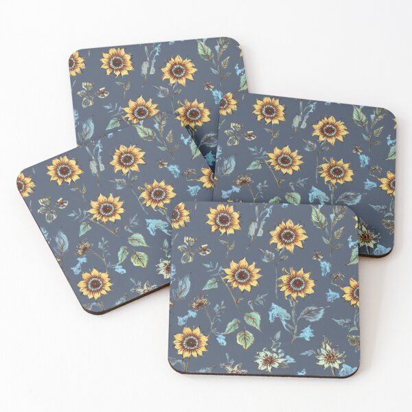 Item preview, Vintage style  sunflowers designed and sold by Nice-patterns.
