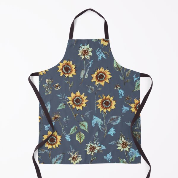 Item preview, Vintage style sunflowers designed and sold by Nice-patterns.