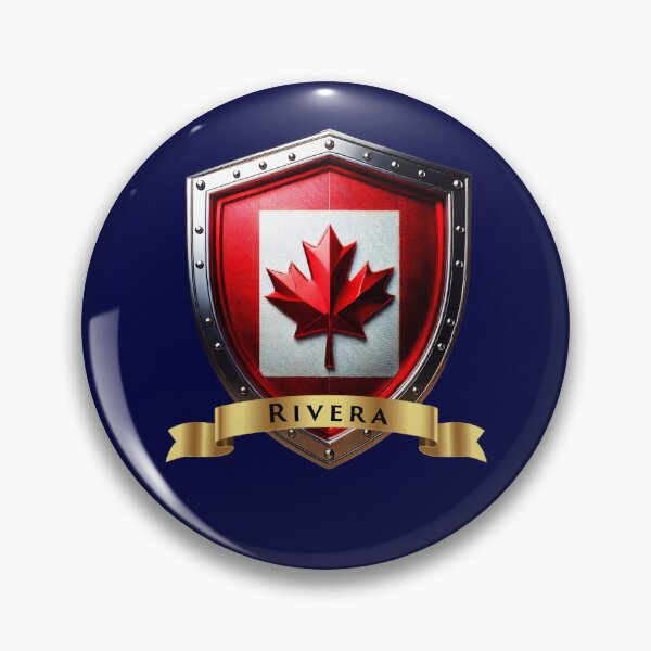 Item preview, Rivera Family Canada Shield, Maple Leaf Heraldry Crest designed and sold by Highlandkings.