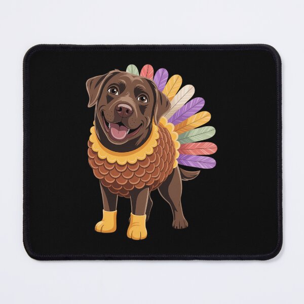 Item preview, Chocolate Lab Turkey Funny Thanksgiving Animal Dog Canine designed and sold by brynatshop.