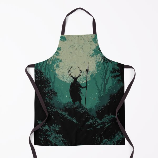 Item preview, Antlered Man Holding staff Wicca Pagan Design designed and sold by thewandswant.
