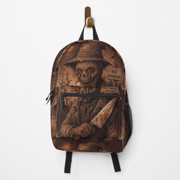 Item preview, No Trespassing Scarecrow — Rotting Harvest Horror in the Cornfield designed and sold by Karo-Vibe87.