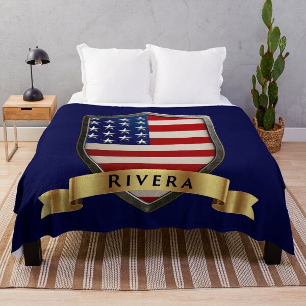 Item preview, Rivera Family USA Shield, Stars & Stripes Heritage Crest designed and sold by Highlandkings.