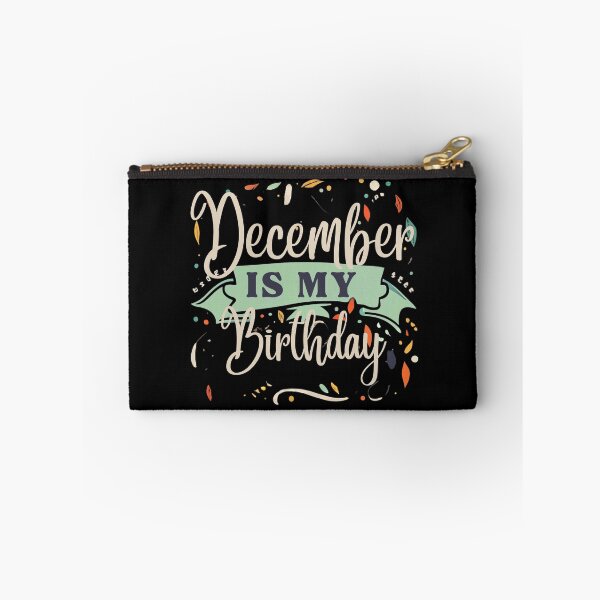 Item preview, December Is My Birthday Typography Illustration – Festive Birthday Month Design designed and sold by Cultradesign.