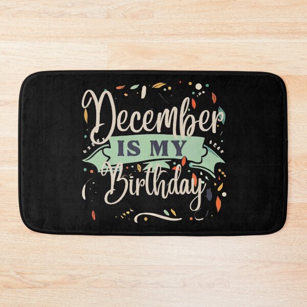 Item preview, December Is My Birthday Typography Illustration – Festive Birthday Month Design designed and sold by Cultradesign.