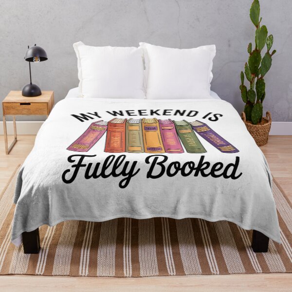 Artikelvorschau, My Weekend Is Fully Booked - Funny Book Lover Reading Quote entworfen und verkauft von Love Between Pages.