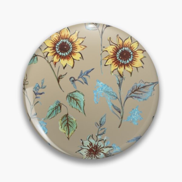 Item preview, Vintage style  sunflowers designed and sold by Nice-patterns.