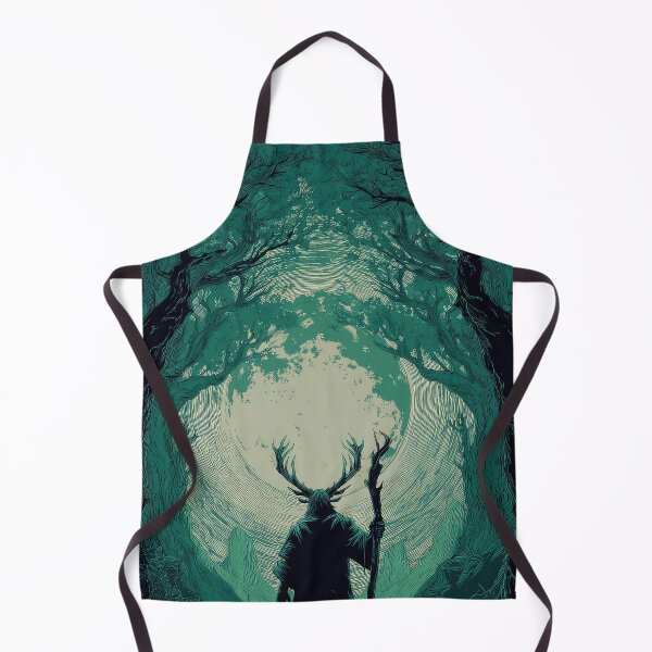 Item preview, Antlered Man holding a staff, wicca pagan art design designed and sold by thewandswant.