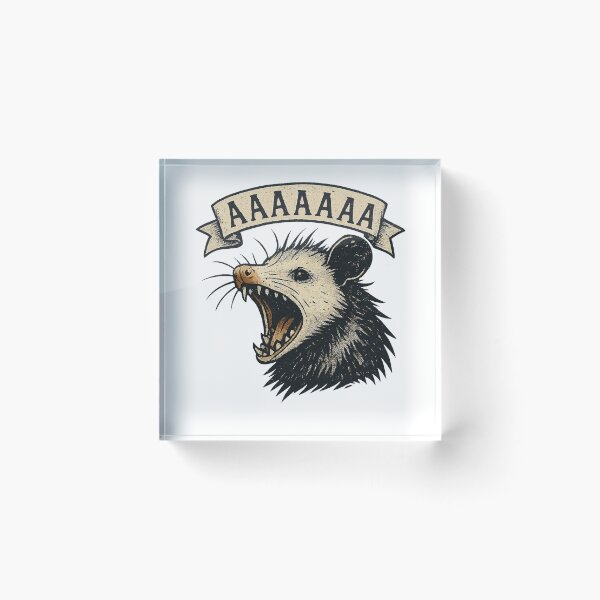 Item preview, Screaming Possum — AAAAAAA  designed and sold by BadaBingBear.