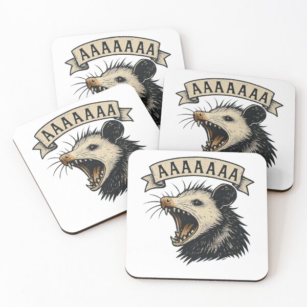 Item preview, Screaming Possum — AAAAAAA  designed and sold by BadaBingBear.
