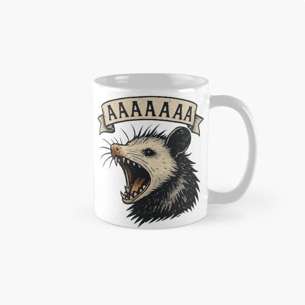Item preview, Screaming Possum — AAAAAAA  designed and sold by BadaBingBear.