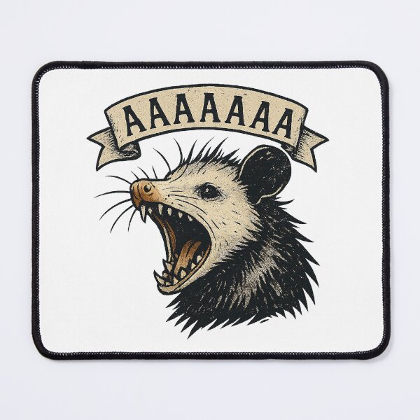 Item preview, Screaming Possum — AAAAAAA  designed and sold by BadaBingBear.