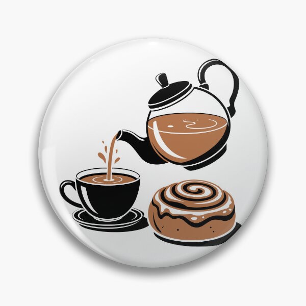 Item preview, Tea Pouring with Cinnamon Roll designed and sold by jkrphoto.