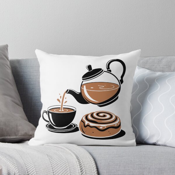 Item preview, Tea Pouring with Cinnamon Roll designed and sold by jkrphoto.