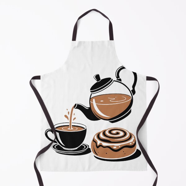Item preview, Tea Pouring with Cinnamon Roll designed and sold by jkrphoto.