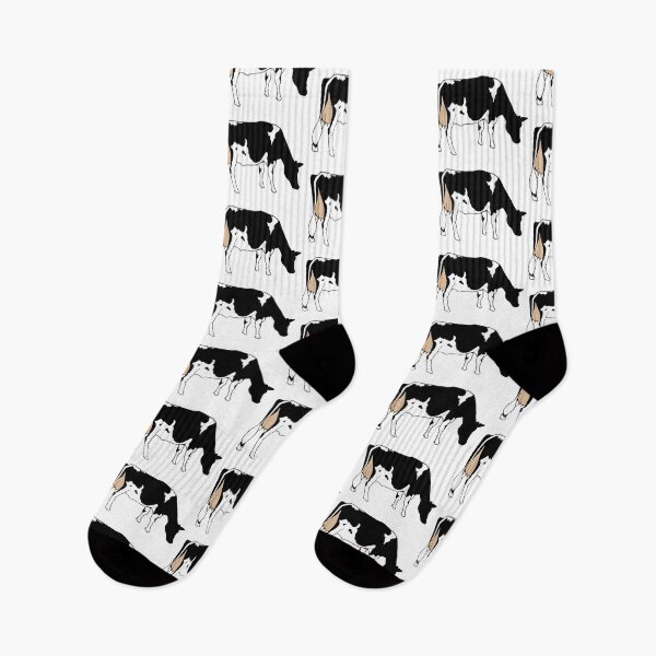 Item preview, Dairy Cow, Holstein, Black and White, Original Drawing, Farm, Country, Cattle designed and sold by JoyfulWhimsy.