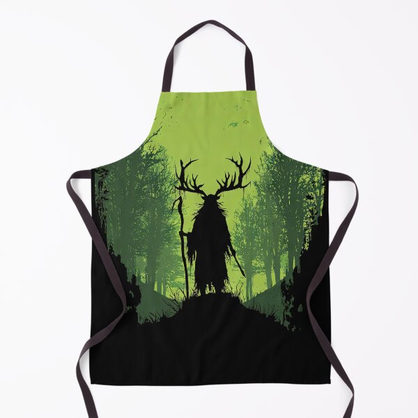 Item preview, Antlered man holding a staff wicca pagan art design designed and sold by thewandswant.