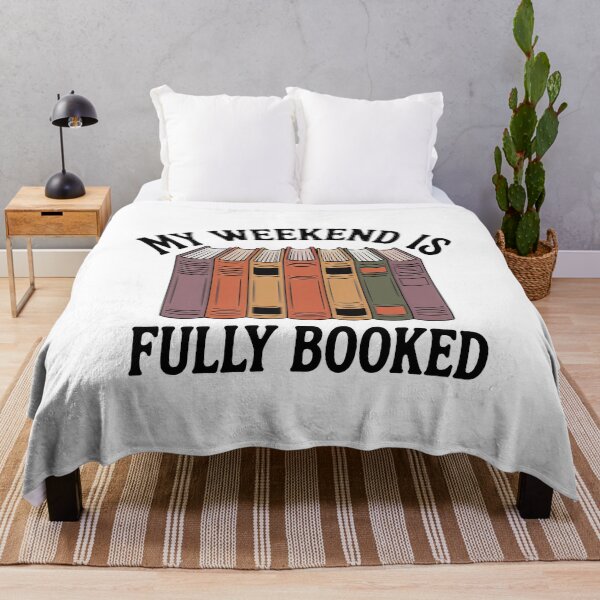 Artikelvorschau, My Weekend Is Fully Booked - Funny Book Lover Reading Quote entworfen und verkauft von Love Between Pages.