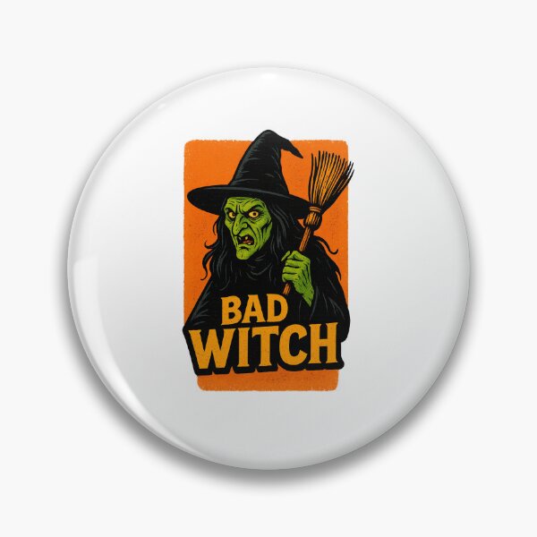 Item preview, Bad Witch – Retro Comic Halloween Design designed and sold by BlackStarShop77.