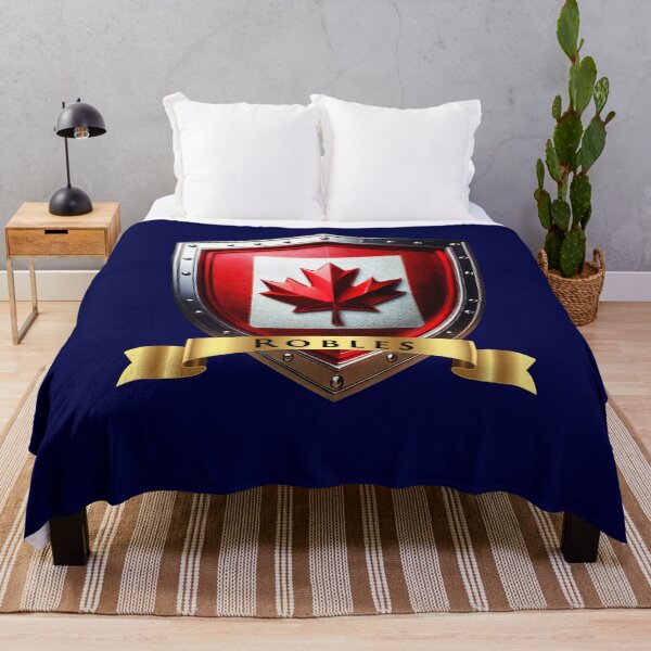 Item preview, Robles Family Canada Shield, Maple Leaf Heraldry Crest designed and sold by Highlandkings.