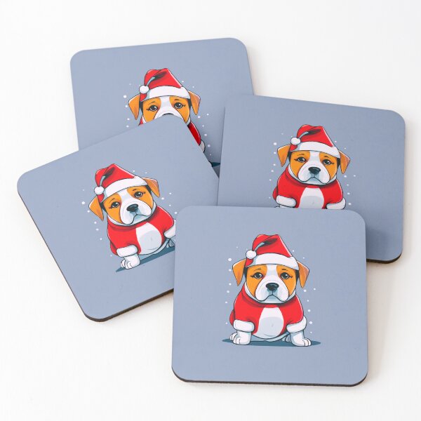 Item preview, Dog in a Santa Hat designed and sold by Zofia Sosnecka.