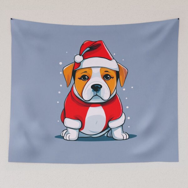 Item preview, Dog in a Santa Hat designed and sold by Zofia Sosnecka.