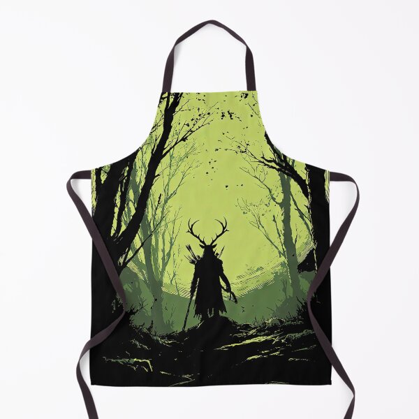 Item preview, Antlered man holding a staff wicca pagan art design designed and sold by thewandswant.