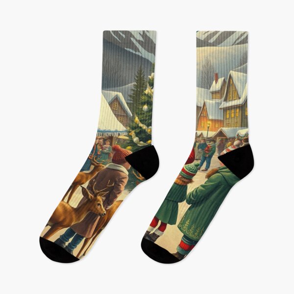 Artikelvorschau, Vintage Weihnachtsillustration entworfen und verkauft von MirucaDesign.