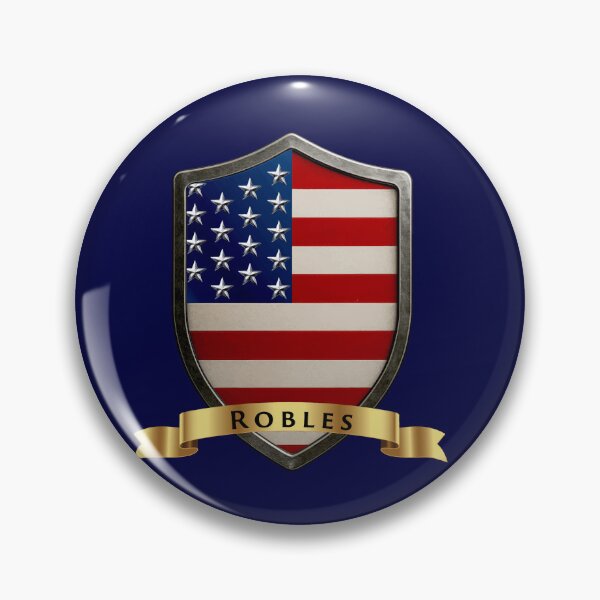 Item preview, Robles Family USA Shield, Stars & Stripes Pride Crest designed and sold by Highlandkings.