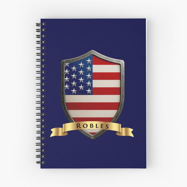 Item preview, Robles Family USA Shield, Stars & Stripes Pride Crest designed and sold by Highlandkings.