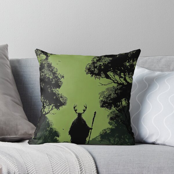 Item preview, Antlered man holding a staff wicca pagan art design designed and sold by thewandswant.