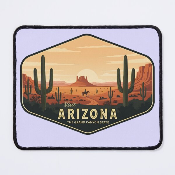 Item preview, Arizona The Grand Canyon State Vintage Travel Souvenir Art designed and sold by LittleArij.