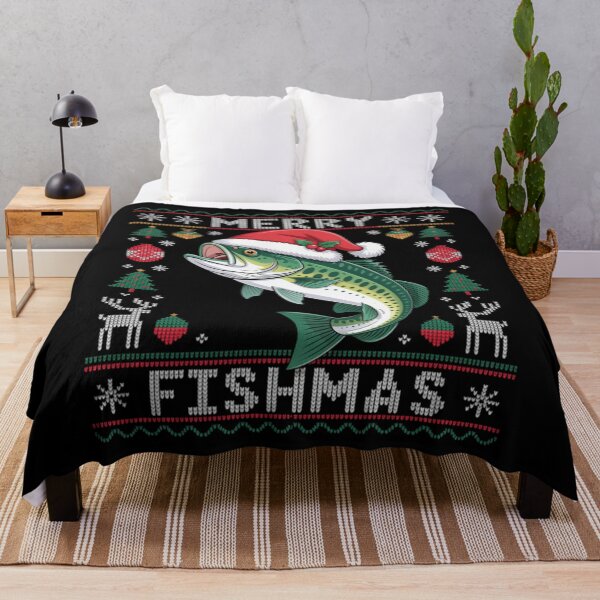 Item preview, Merry Fishmas Fishing Christmas Ugly designed and sold by SlogariArt.