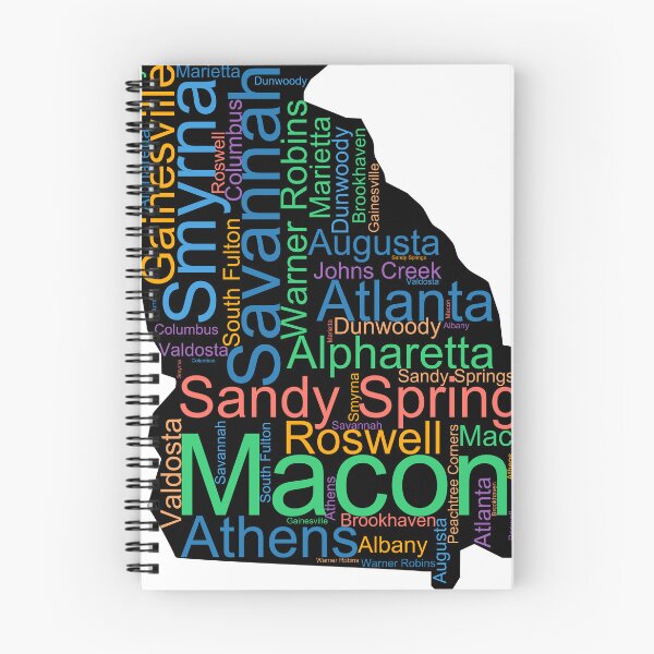Item preview, Georgia Word Art With Cities designed and sold by TheIconSmith.