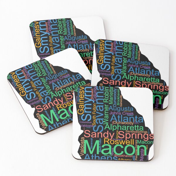 Item preview, Georgia Word Art With Cities designed and sold by TheIconSmith.