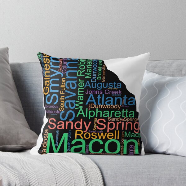 Item preview, Georgia Word Art With Cities designed and sold by TheIconSmith.