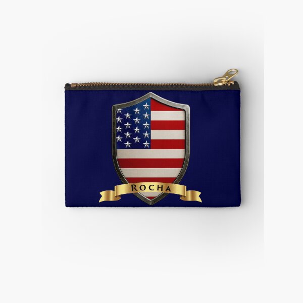 Item preview, Rocha Family USA Shield, Stars & Stripes Heritage Crest designed and sold by Highlandkings.