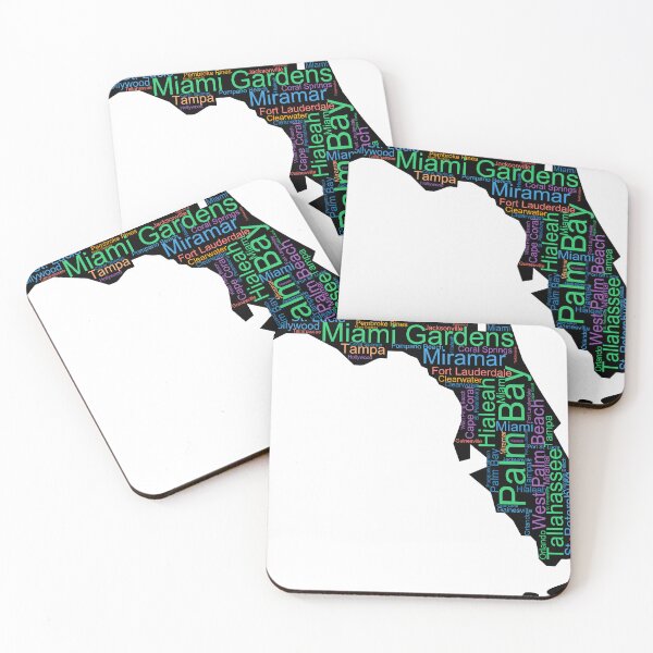 Item preview, Florida Word Art With Cities designed and sold by TheIconSmith.