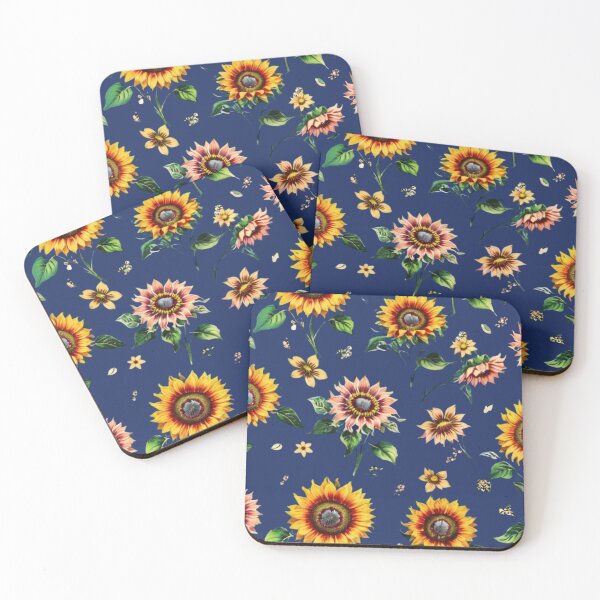 Item preview, Vintage style  sunflowers designed and sold by Nice-patterns.