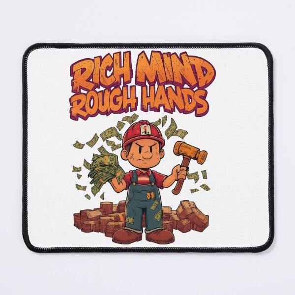 Item preview, Rich Mind, Rough Hands – Gold Hammer Money Rain designed and sold by Design Orbit.