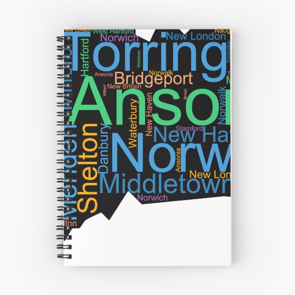 Item preview, Connecticut Word Art With Cities designed and sold by TheIconSmith.