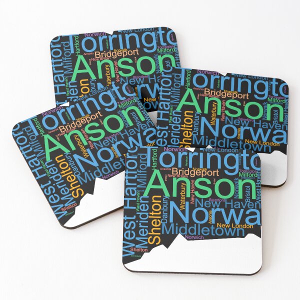 Item preview, Connecticut Word Art With Cities designed and sold by TheIconSmith.